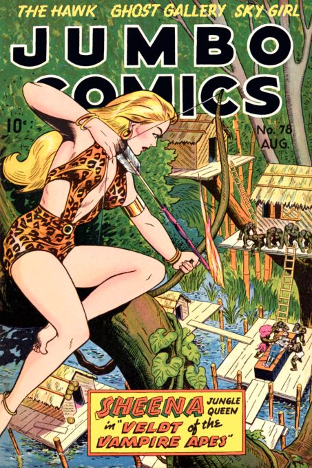 Veldt of the Vampire Apes - Jumbo Comics - Aug 1945