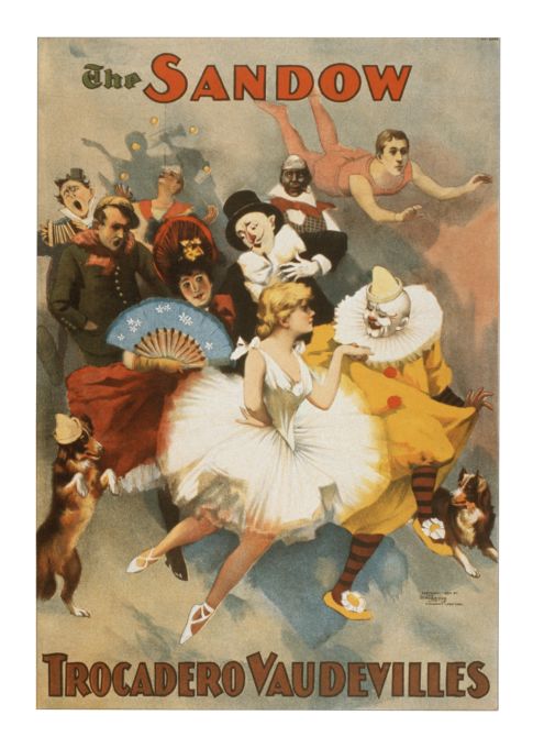 The Sandow Trocadero Vaudevilles - Strobridge Litho - 1894