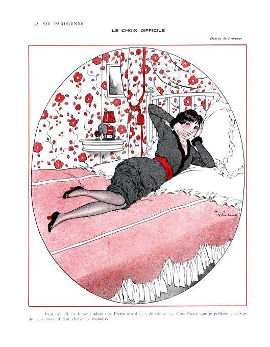 Pin Up - Girl Lounging - Fabiano - 1913