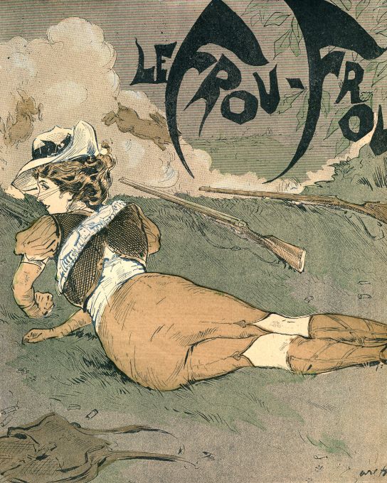 Girl Soldier Waiting In Ambush