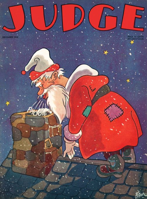 Santa and the Chimney - Graham - Dec 1932