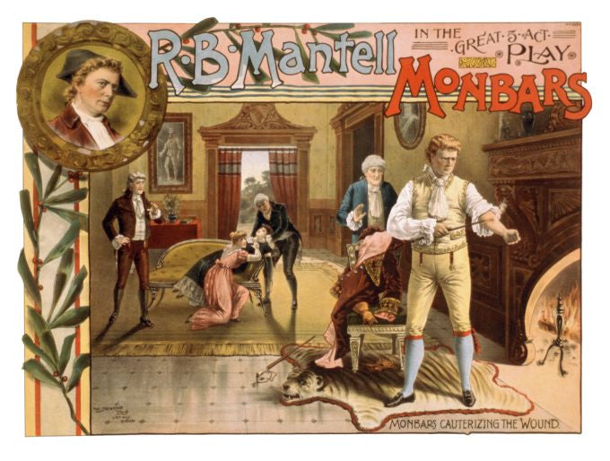 Cauterizing the Wound - Strobridge & Co. Lithograph - 1887