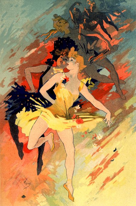 Line of Dancing Girls - Les Maitre de l'Affiche - 1891