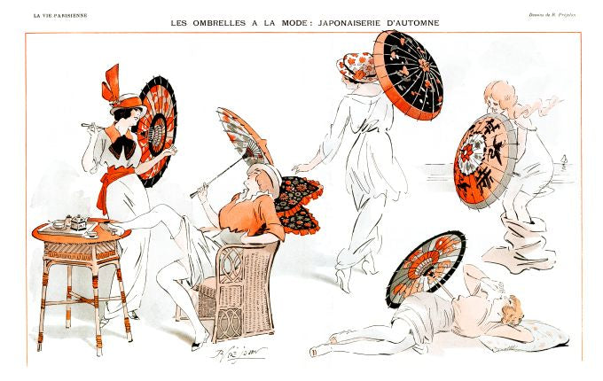 Pin Up - Japanese Umbrellas - Prejelan - 1913