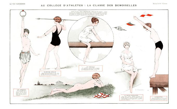 Pin Up - Girl Athletics - Touraine - 1913