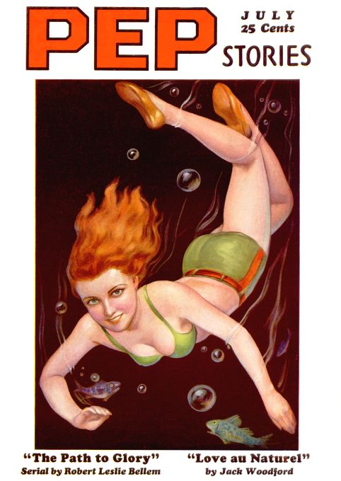 Pin Up - Girl Swimming Underwater - 1932