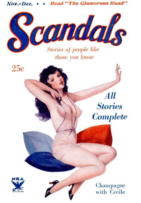 Pin Up - Brunette Girl Stretching - 1933