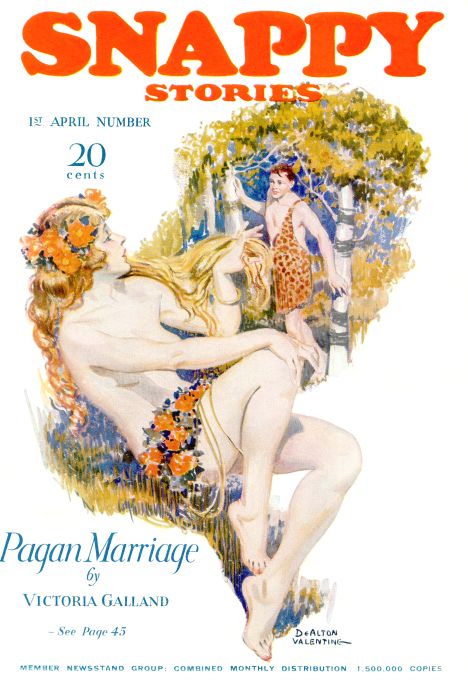 Pin Up - Girl in Flowers - Valentine - 1924