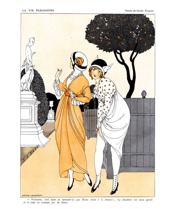 Pin Up - Girls in Garden - Wegener - 1913