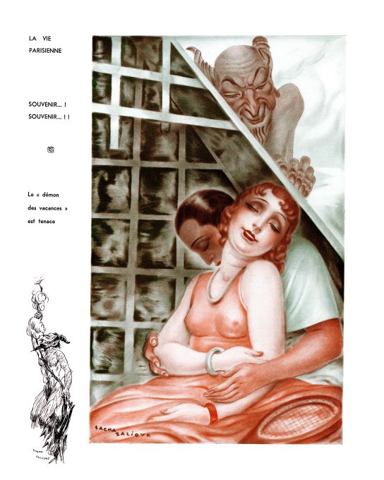 Pin Up - Girl, Man, & Demon - Zaliouk - 1933