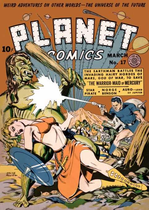 Warrior Maid of Mercury - Planet Comics - March 1942