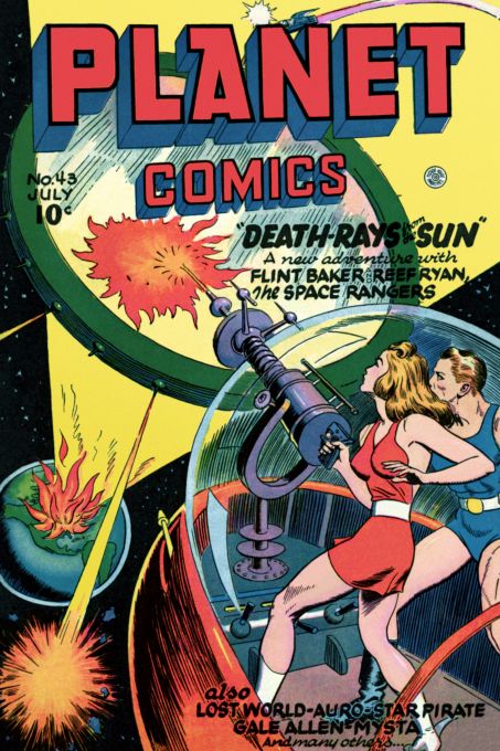 Death Rays from the Sun - Planet Comics - July 1946