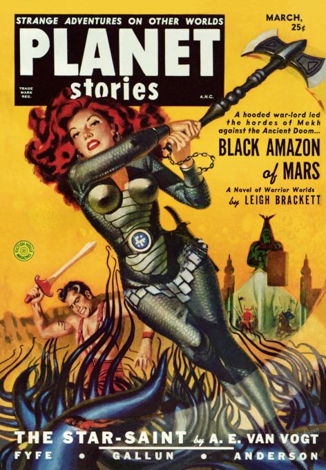 Black Amazon Of Mars - Planet Stories - 1951