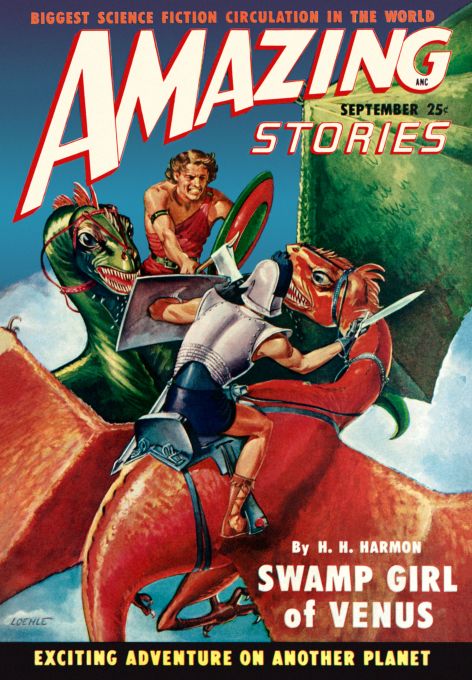 Swamp Girl Of Venus - Amazing Stories - 1949