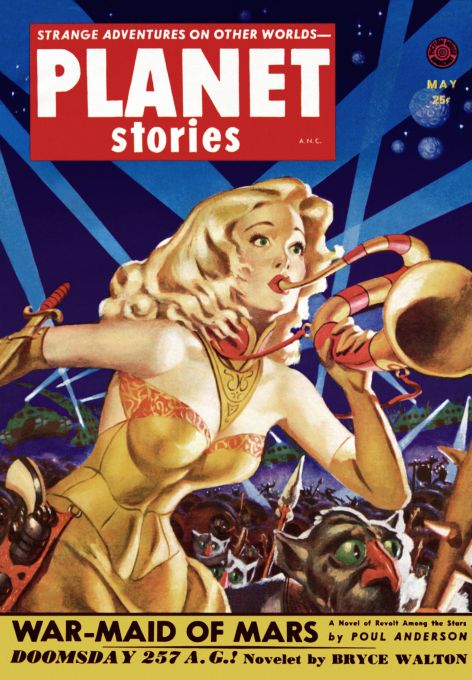 War-Maid Of Mars - Planet Stories - 1952