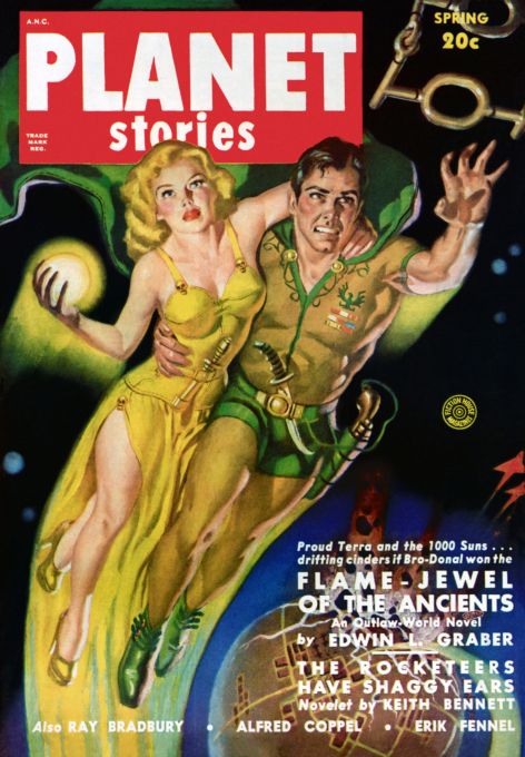 Flame-Jewel Of The Ancients - Planet Stories - 1950