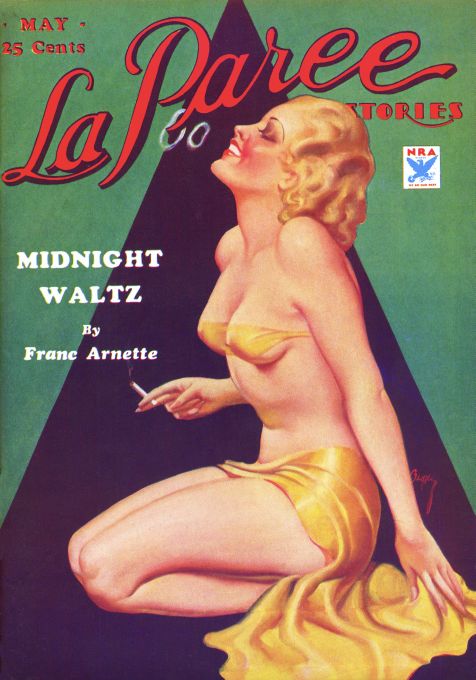 Pin Up - Girl in Skimpy Yellow - Bergey - 1934