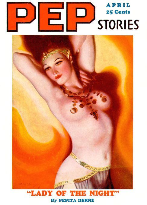 Pin Up - Girl w/Tiara & Necklace - Bergey - 1936