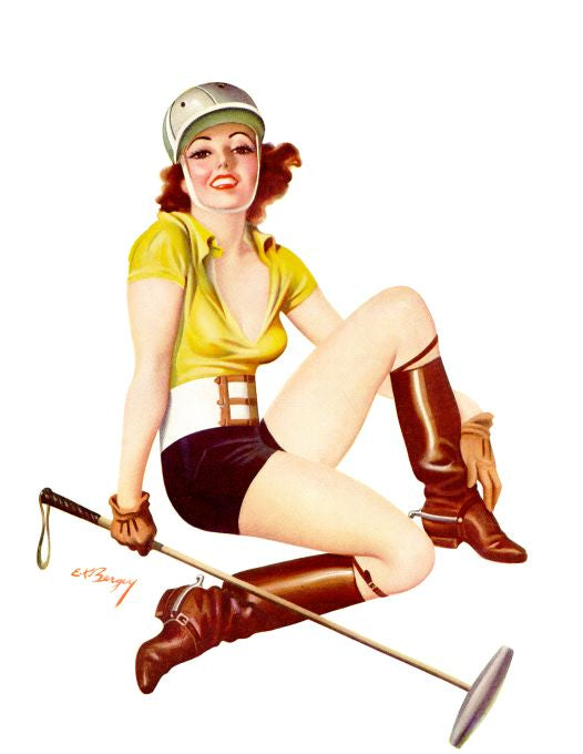 Pin Up - Redhead Polo Girl - Bergey - 1936