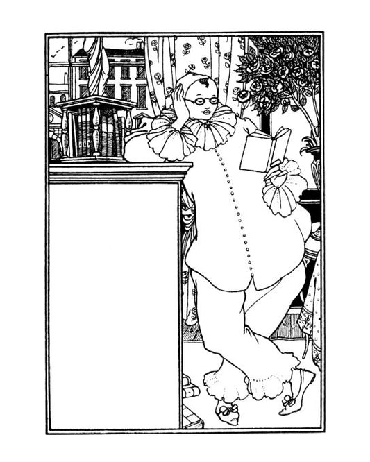 Title-page of 'Pierrot' - Beardsley