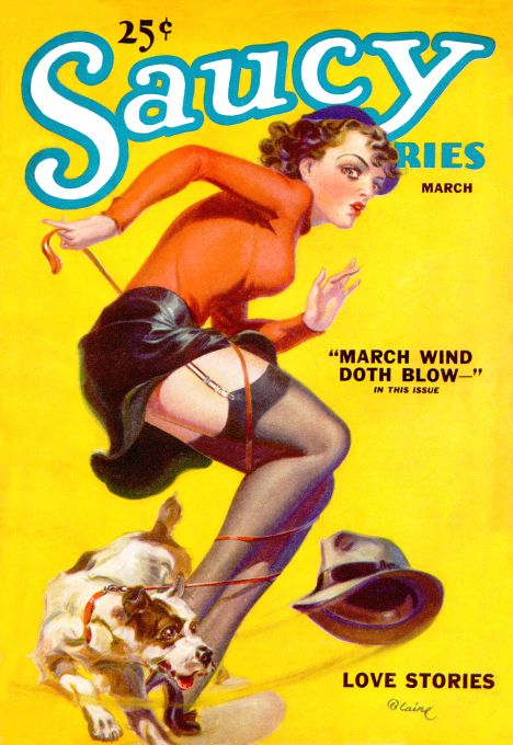 Pin Up - Girl with Dog - Blaire - 1936