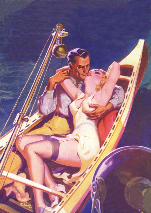 Pin Up - Blonde Girl On Boat - Blaire - 1936