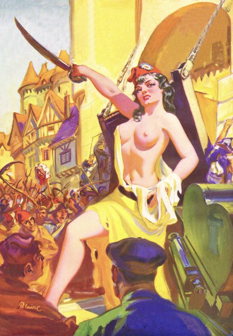 Pin Up - Brunette Girl With Sword - Blaire - 1936