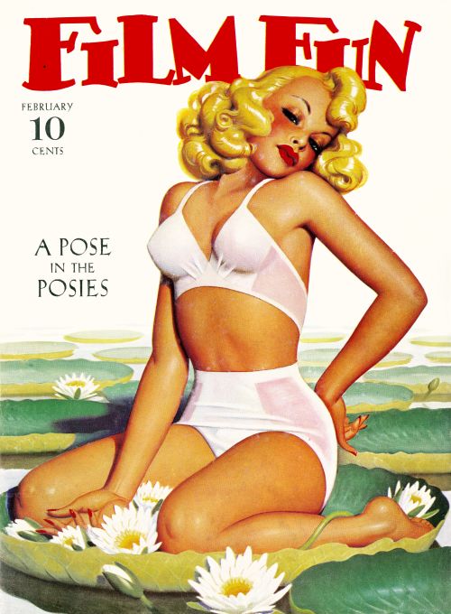 Pin Up - Girl On Lily Pad - Bolles - 1942