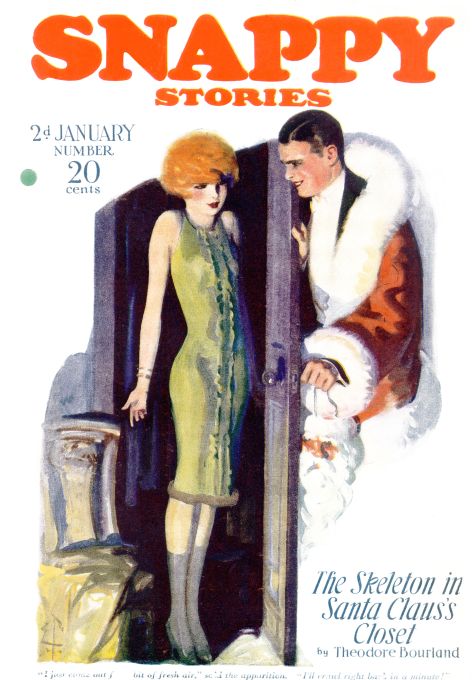 Pin Up - Girl with Santa - Bolles - 1926