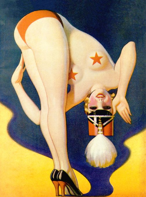 Pin Up - Blonde Band Girl Bent Over - Bolles - 1933