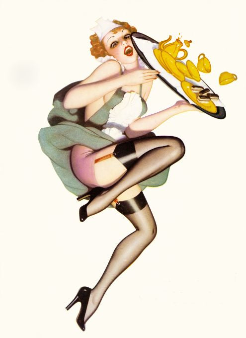 Pin Up - Redhead Waitress Girl - Bolles - 1937