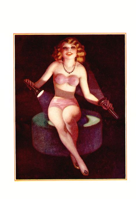 Pin Up - Redhead Girl With Flashlights - Bolles - 1932