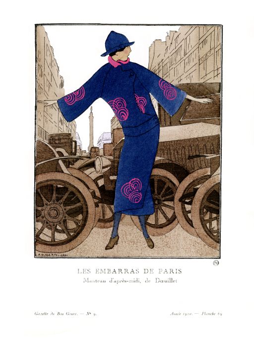 Bon Ton Print - 1921  Les Embarras De Paris - Marty