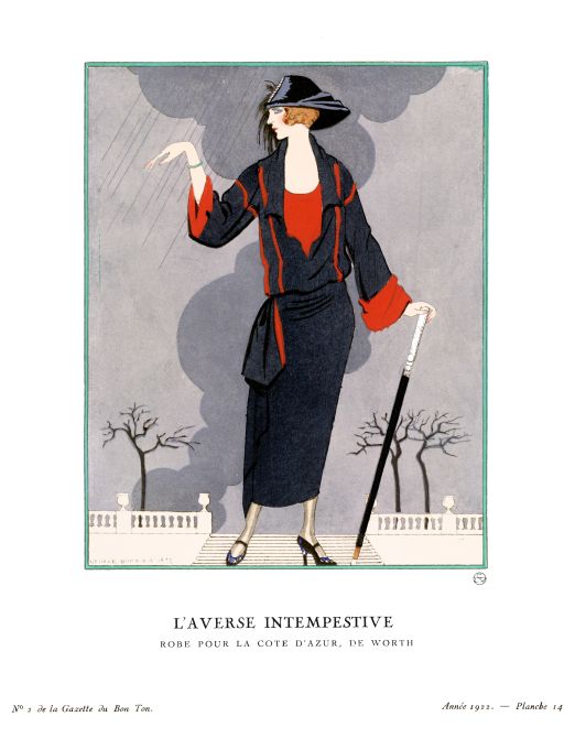 Bon Ton Print - 1922 L'Averse Intempestive Barbier