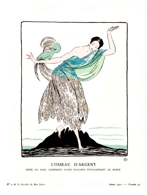 Bon Ton Print - 1921 L'Oiseau D'Argent - Horn