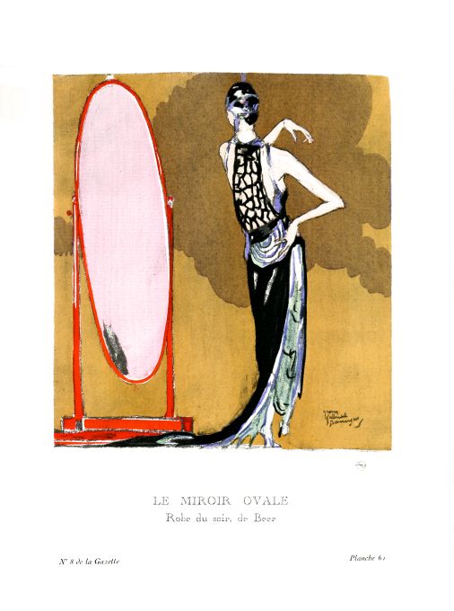 Bon Ton Print - 1920 Le Miroir Ovale - Domergue