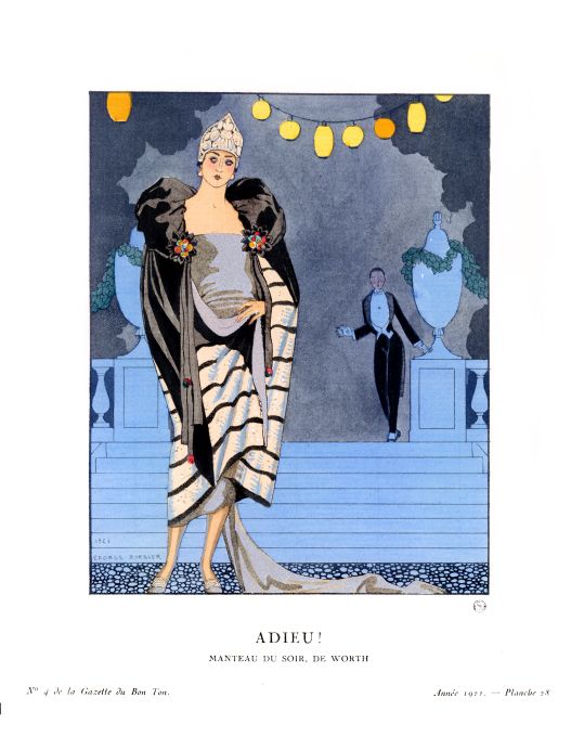 Bon Ton Print - 1921 Adieu - Barbier