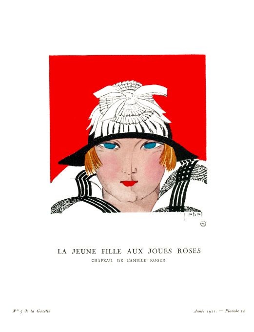 Bon Ton Print - 1921 La Jeune Fille Aux Joues Roses