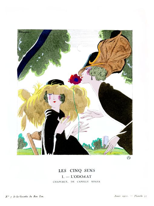 Bon Ton Print - 1922 Les Cinq Sens - Mourgue