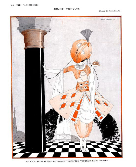 Pin Up - Sultana Girl  - Brunelleschi - 1913