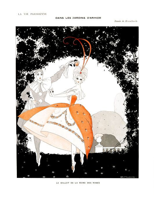 Pin Up - Girl & Man Ballet  - Brunelleschi - 1913