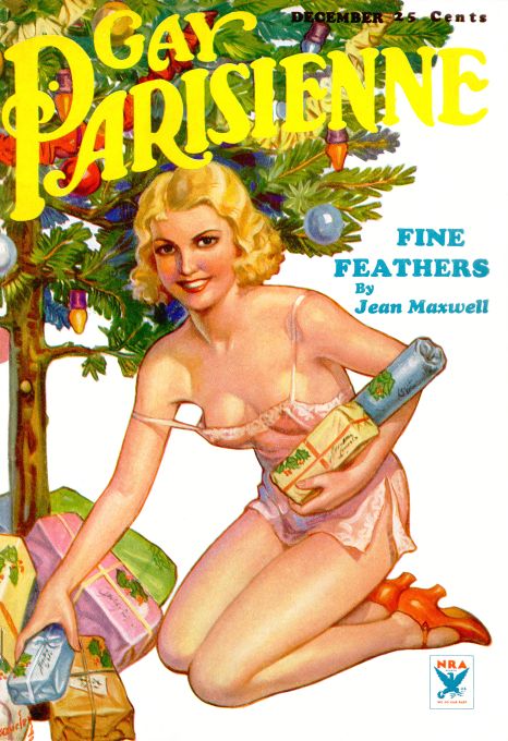 Pin Up - Girl in Teddy at Xmas - Burley - 1933