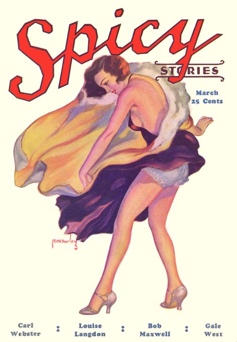 Pin Up - Girl in Flowing Wind - Burley - 1933