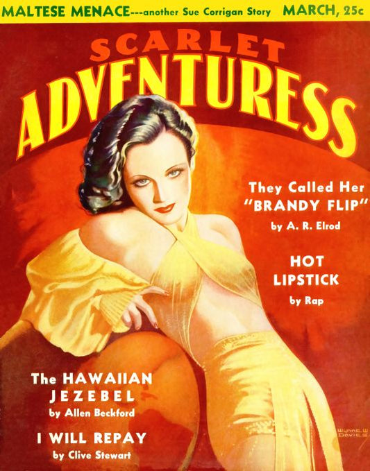Pin Up - Girl in Yellow - Davies - 1936