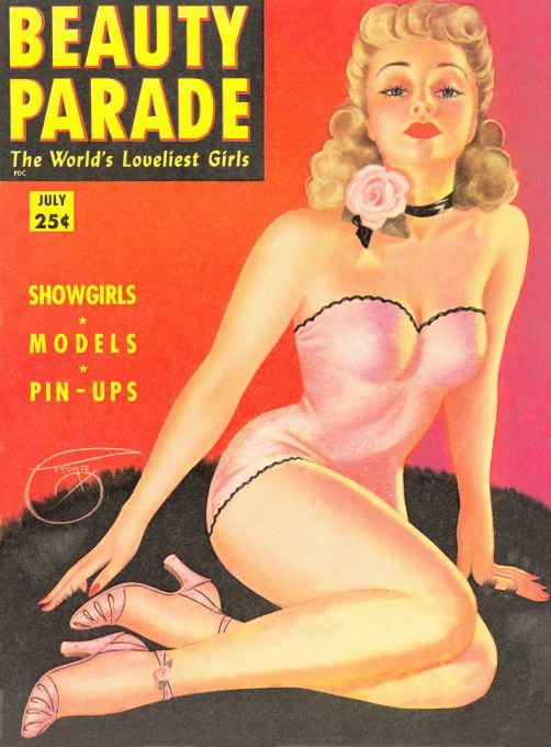 Pin Up - Showgirl in Pink - DeVores - 1953