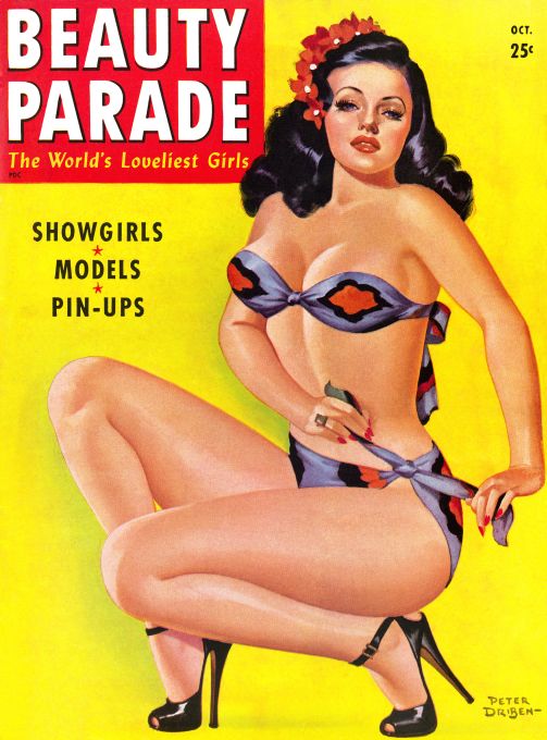 Pin Up - Girl in Purple Bikini - Driben - 1947
