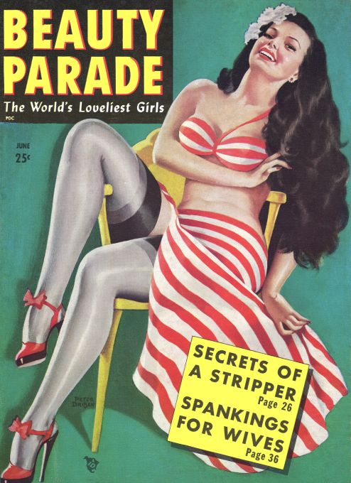 Pin Up - Showgirl in Stripes - Driben - 1949