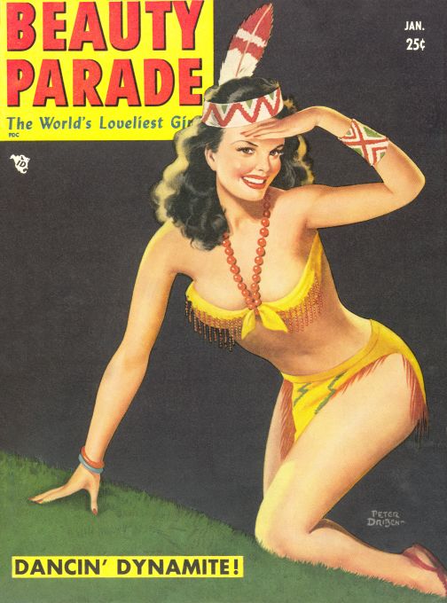 Pin Up - Native American Girl - Driben - 1951