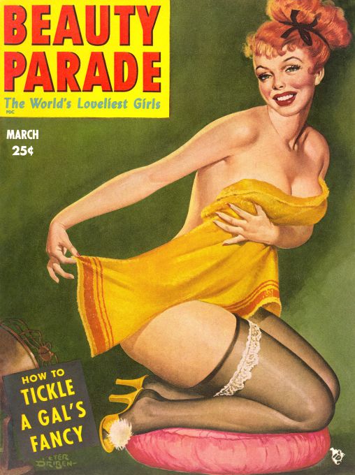 Pin Up - Girl with Towel - Driben - 1952