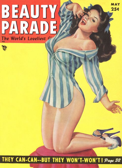 Pin Up - Girl in Pajamas - Driben - 1954